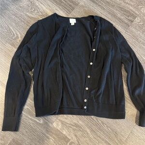 Thin Black Cardigan